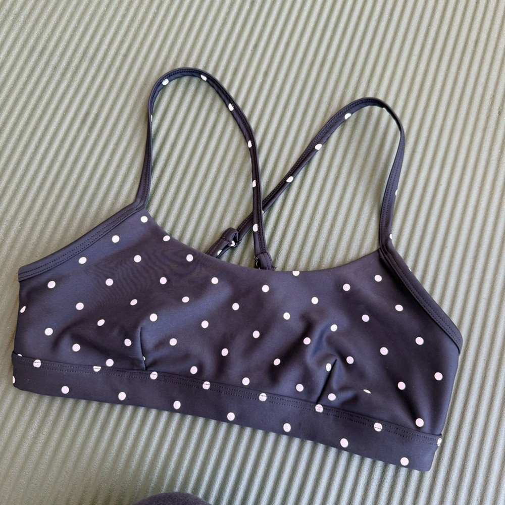 alo yoga airlift intrigue polka dot sports bra - Picture 2 of 5